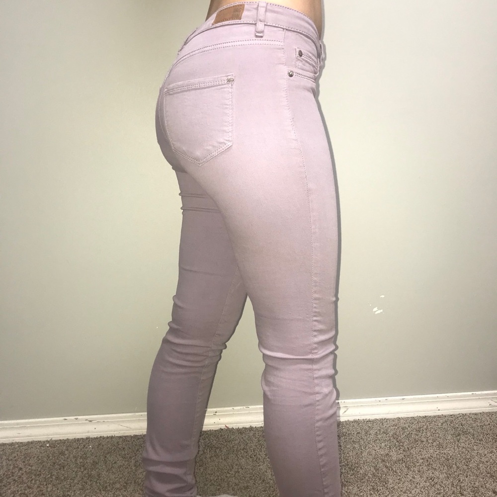 Purple jeans